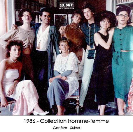 1986 – Collection homme-femme. Genève – Suisse.