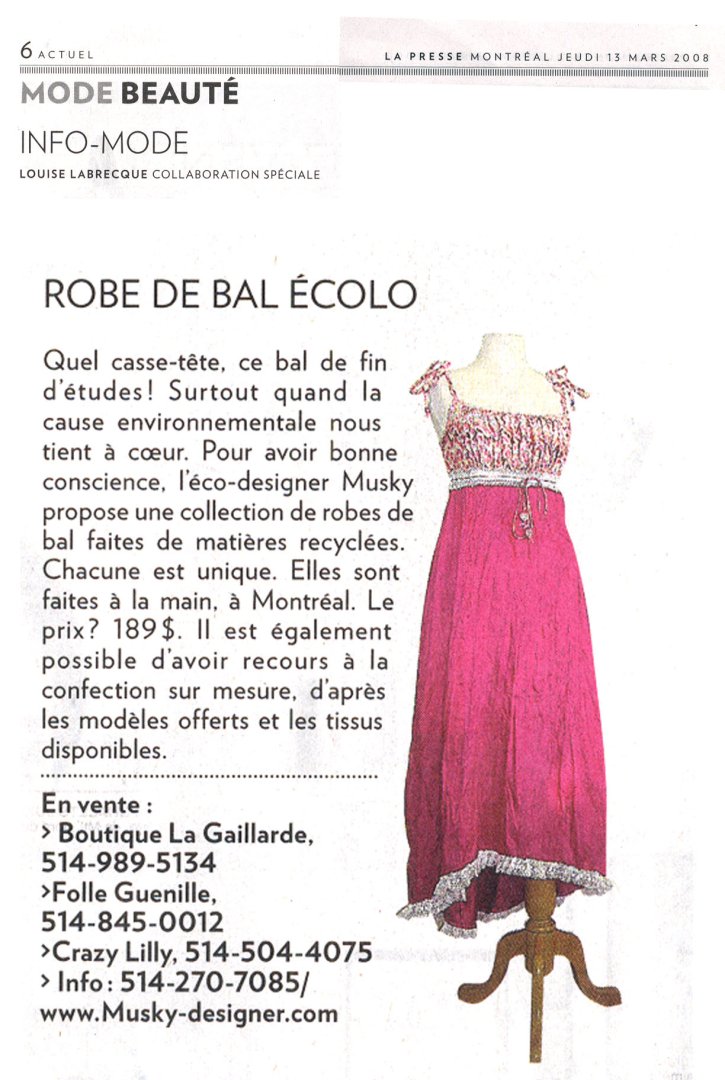 La Presse - mars 2008