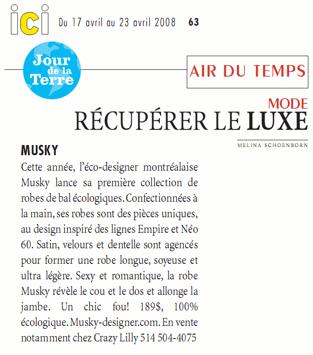 Ici Montr�al - 17 au 23 avril 2008